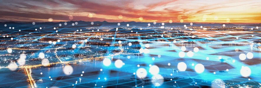 Glasfaser-Lichtpunkte