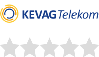 Das Logo von KEVAG Telekom mit einer Bewertung von 0 von 5 Sternen, dargestellt durch graue Sterne.