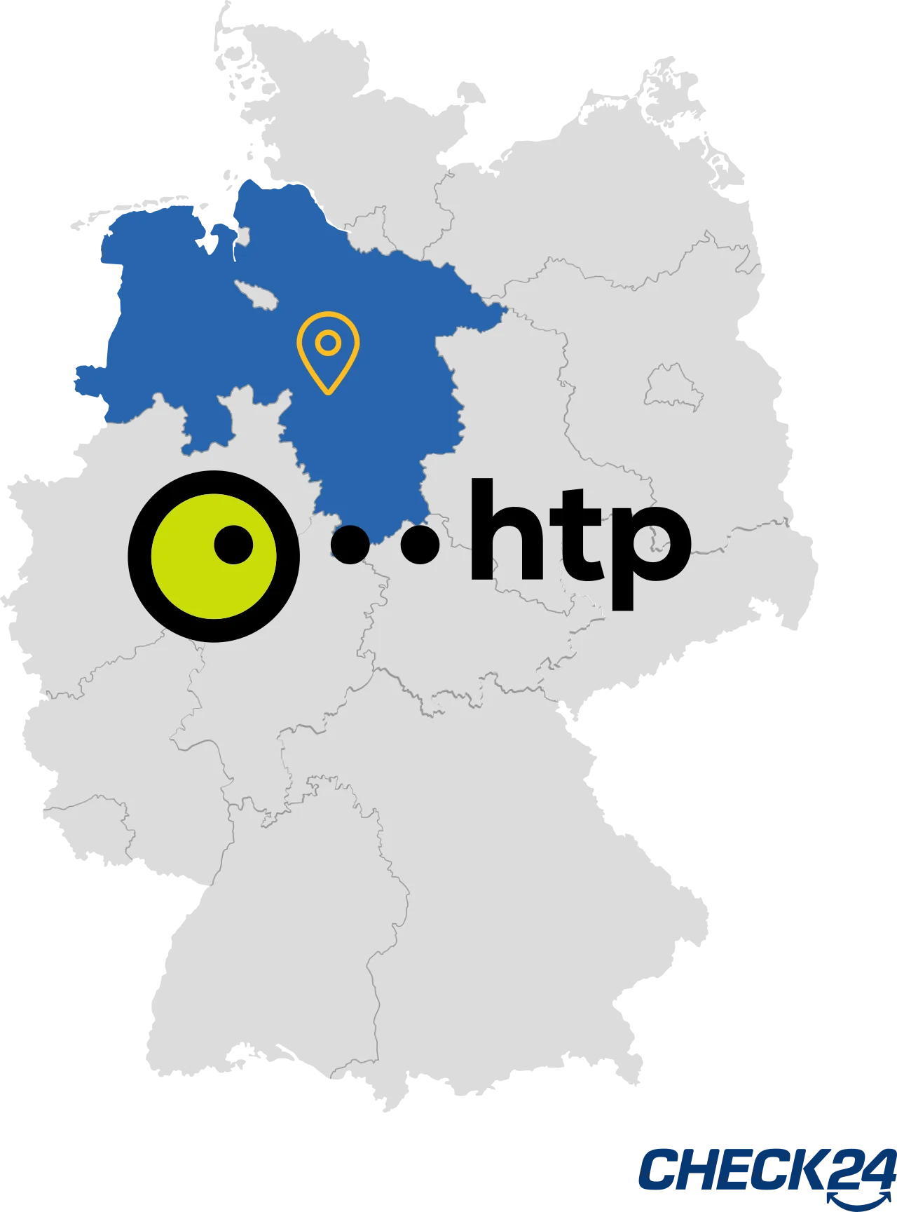 Karte zur Htp Internet-Verfügbarkeit