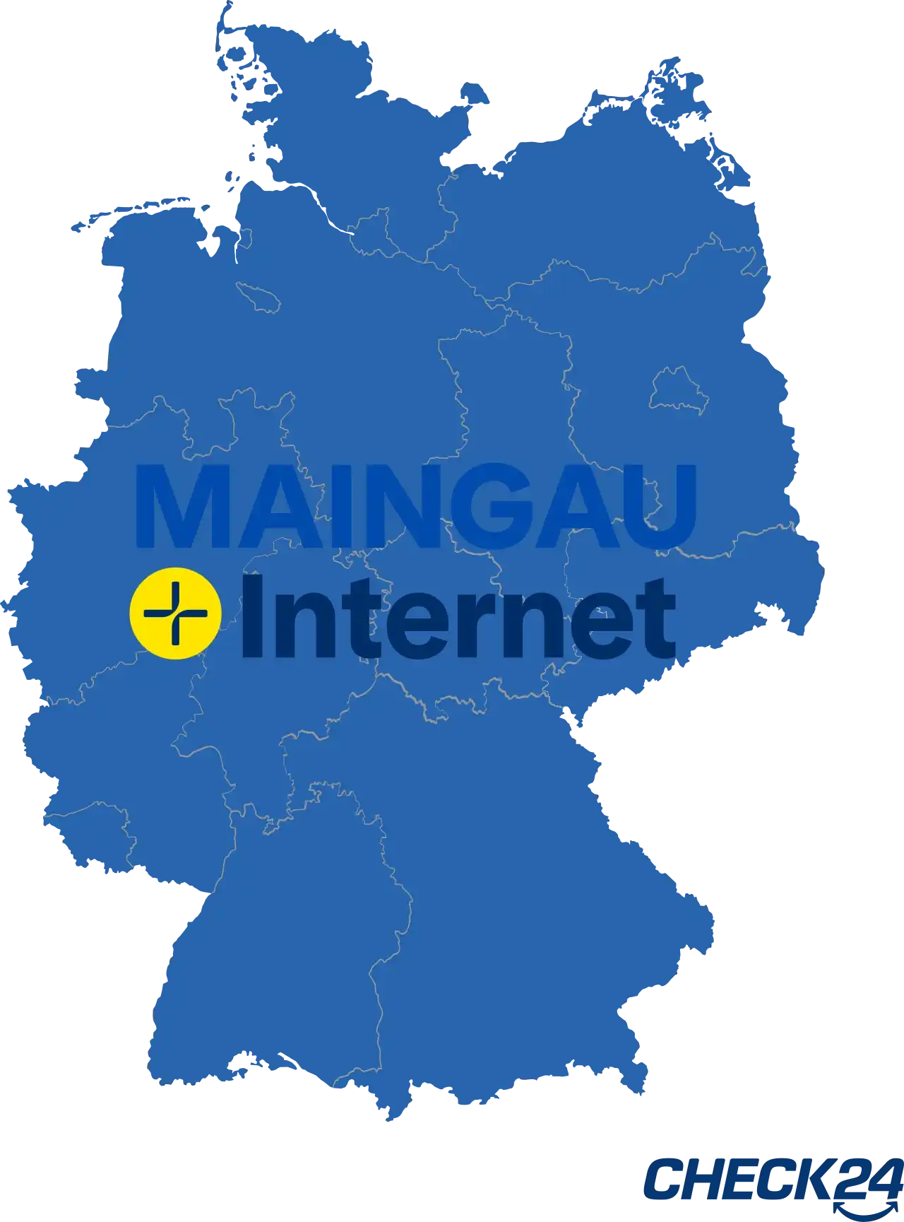 Karte zur Maingau Internet Verfügbarkeit
