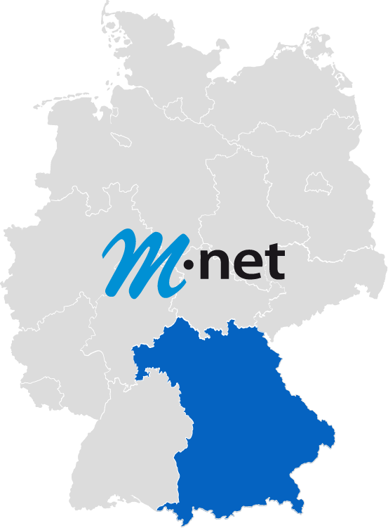 Karte zur Mnet Internet-Verfügbarkeit